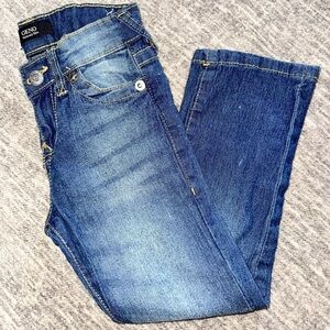 True Religion Girls Blue Denim Geno Relaxed Slim Jeans - Size 5
